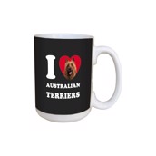 I Love Australian Terriers Ceramic mug