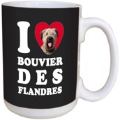I Love Bouvier Des Flandres Ceramic mug