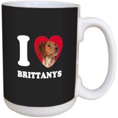 I Love Brittanys Ceramic mug