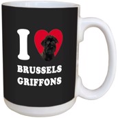 I Love Brussels Griffons Ceramic mug