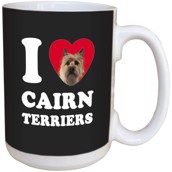 I Love Cairn Terriers Ceramic mug
