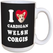 I Love Cardigan Welsh Corgis Ceramic mug