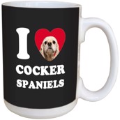 I Love Cocker Spaniels Ceramic mug