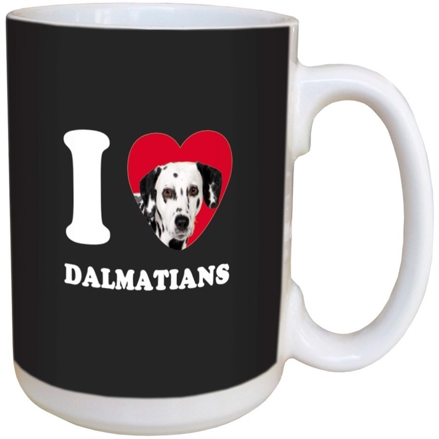 I Love Dalmatians Ceramic mug