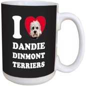 I Love Dandie Dinmont Terriers Ceramic mug