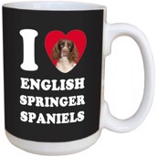 I Love English Springer Spaniels Ceramic mug
