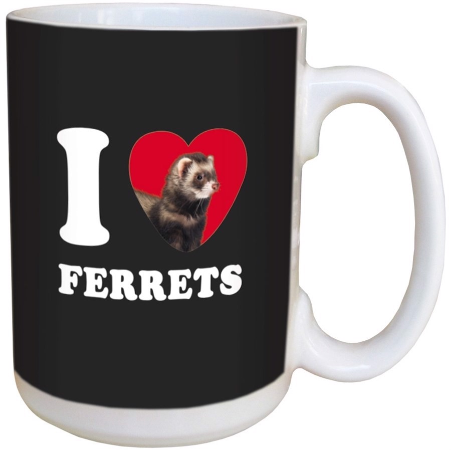I Love Ferrets Ceramic mug