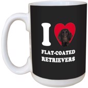 I Love Flat-coated Retrievers Ceramic mug