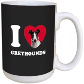 I Love Greyhounds Ceramic mug