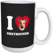 I Love Greyhounds Ceramic mug