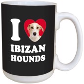 I Love Ibizan Hounds Ceramic mug