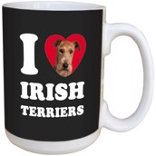 I Love Irish Terriers Ceramic mug