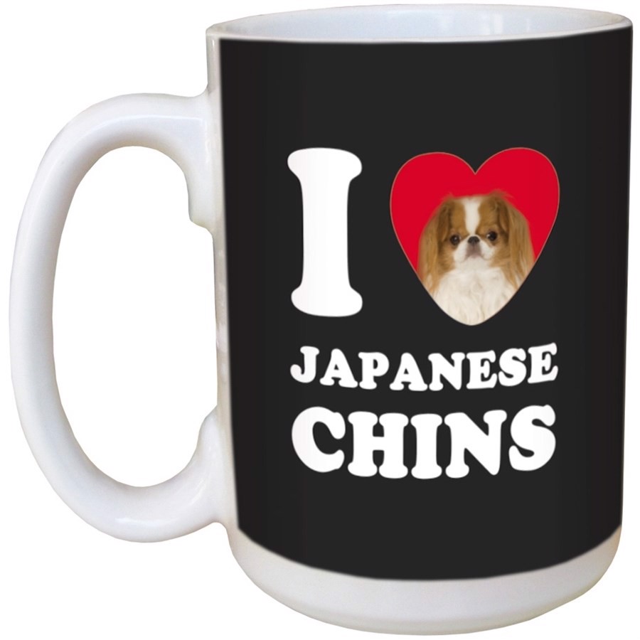 I Love Japanese Chins Ceramic mug