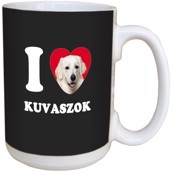 I Love Kuvaszok Ceramic mug