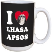 I Love Lhasa Apsos Ceramic mug