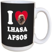 I Love Lhasa Apsos Ceramic mug