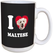 I Love Maltese Ceramic mug