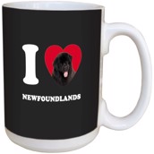 I Love Newfoundlands Ceramic mug