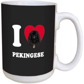 I Love Pekingese Ceramic mug