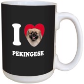 I Love Pekingese Ceramic mug