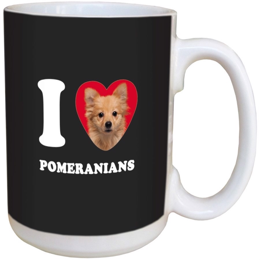 I Love Pomeranians Ceramic mug