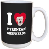 I Love Pyrenean Shepherds Ceramic mug