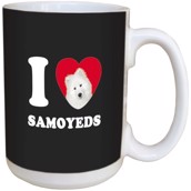 I Love Samoyeds Ceramic mug