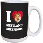 I Love Shetland Shepdogs Ceramic mug
