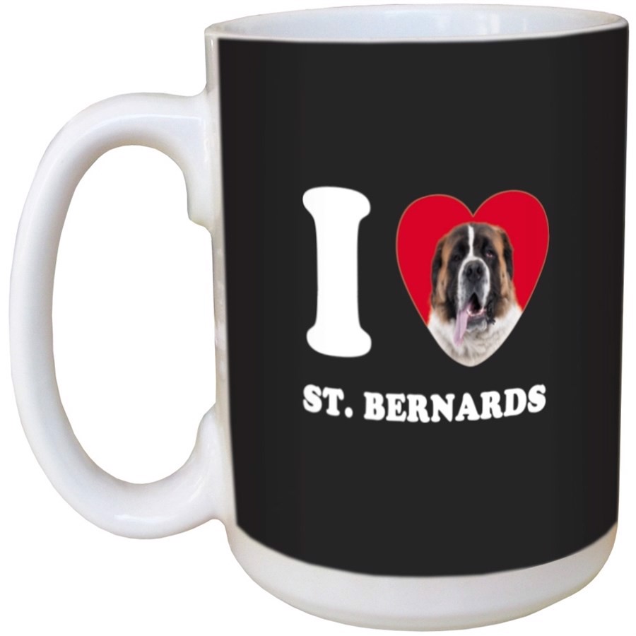 I Love St. Bernards Ceramic mug