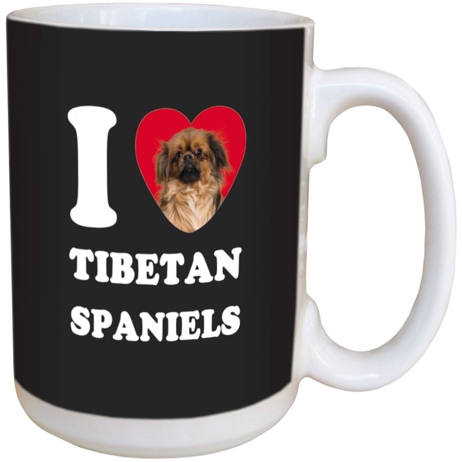 I Love Tibetan Spaniels Ceramic mug