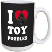 I Love Toy Poodles Ceramic mug