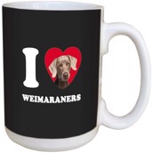 I Love Weimaraners Ceramic mug
