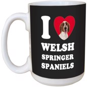 I Love Welsh Springer Spaniels Ceramic mug