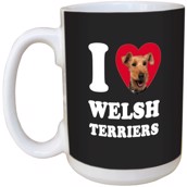 I Love Welsh Terriers Ceramic mug