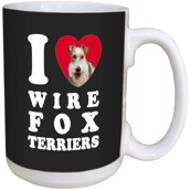 I Love Wire Fox Terrier Ceramic mug