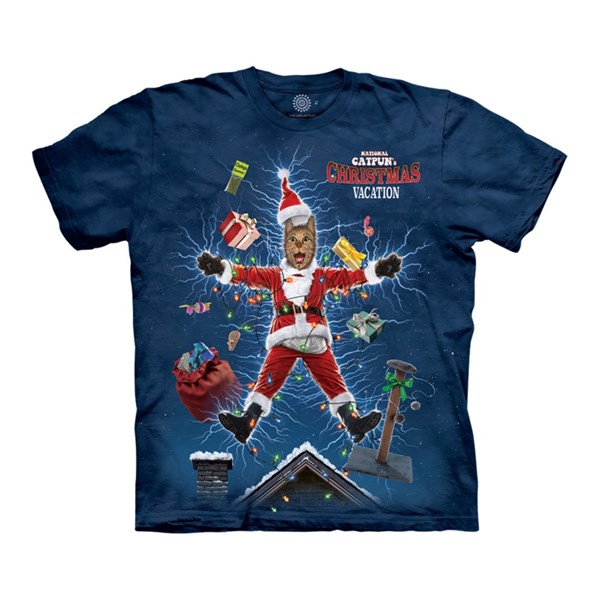 National Catpuns Christmas t-shirt, Adult XL