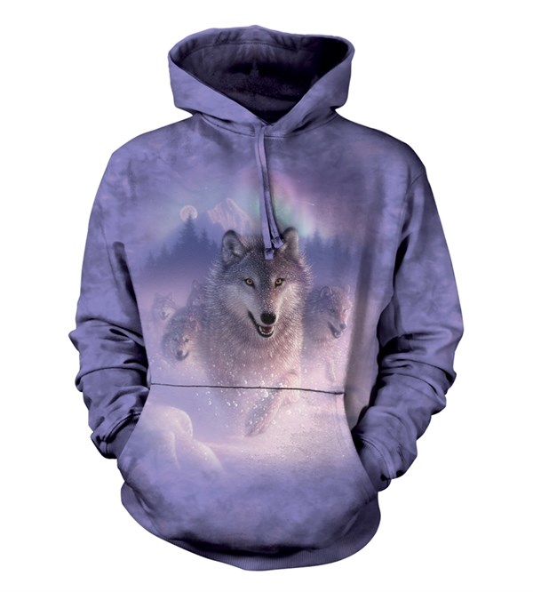 Northern Lights adult hoodie, Large