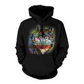 Painted Wolf Adult hoodie