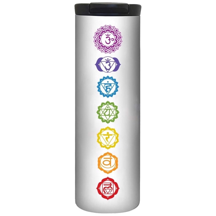 Chakras On White Barista Tumbler 4,8 dl.