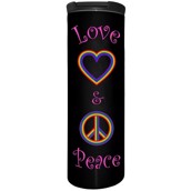 Love And Peace On Black Barista Tumbler 4,8 dl.