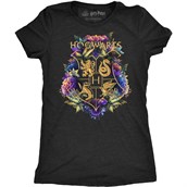 Golden Hogwarts Crest Ladies T-shirt Adult