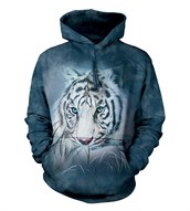 Thoughtful White Tiger adult hoodie, Small