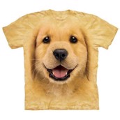 T-shirt fra The Mountain - bluse med Golden Retriever