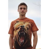 T-shirt med vred grizzly bjørn