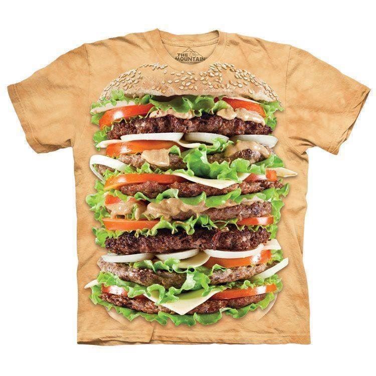 T-shirt fra The Mountain - bluse med burger