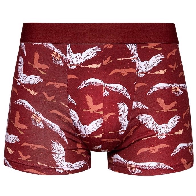 Harry Potter Mens Fitted Trunks - HEDWIG