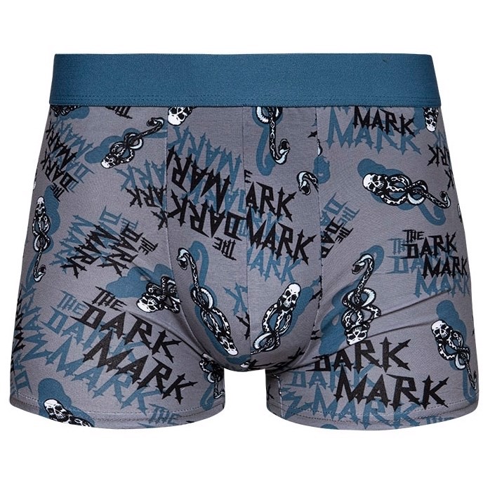 Harry Potter Mens Fitted Trunks - DARK MARK