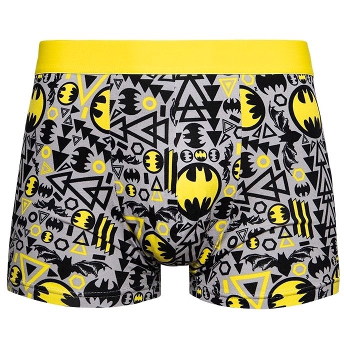DC Comics Mens Fitted Trunks - BATMAN WORLD