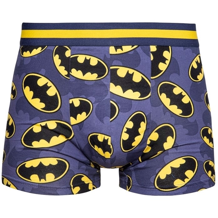 DC Comics Mens Fitted Trunks - BATMAN LOGO