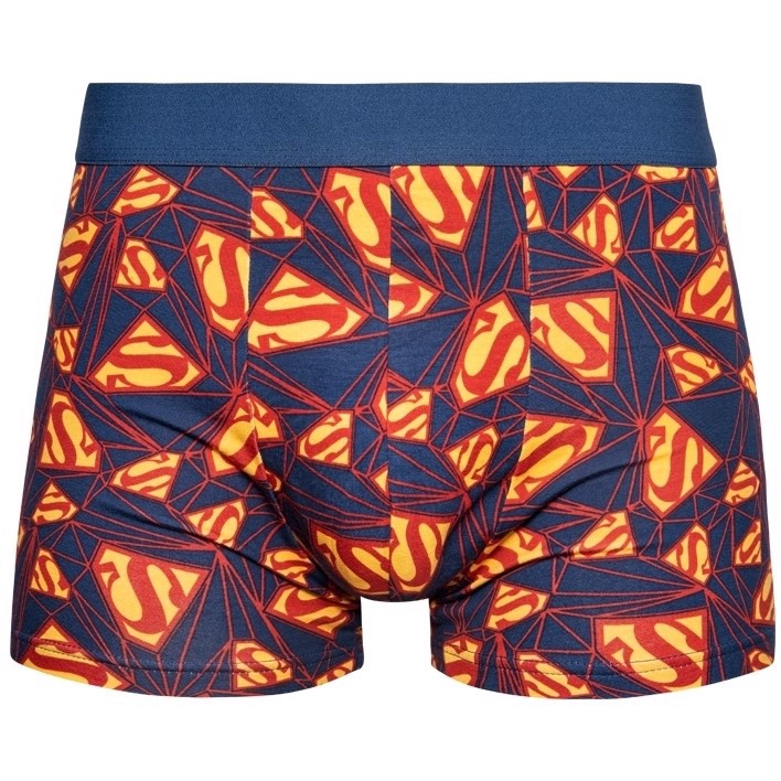 DC Comics Mens Fitted Trunks - SUPERMAN LOGO